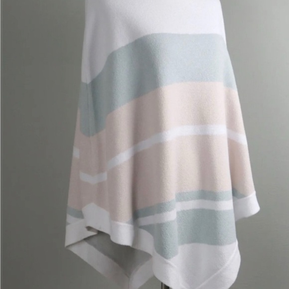 Barefoot Dream Women's Striped Poncho Sweater - Picture 4 of 5